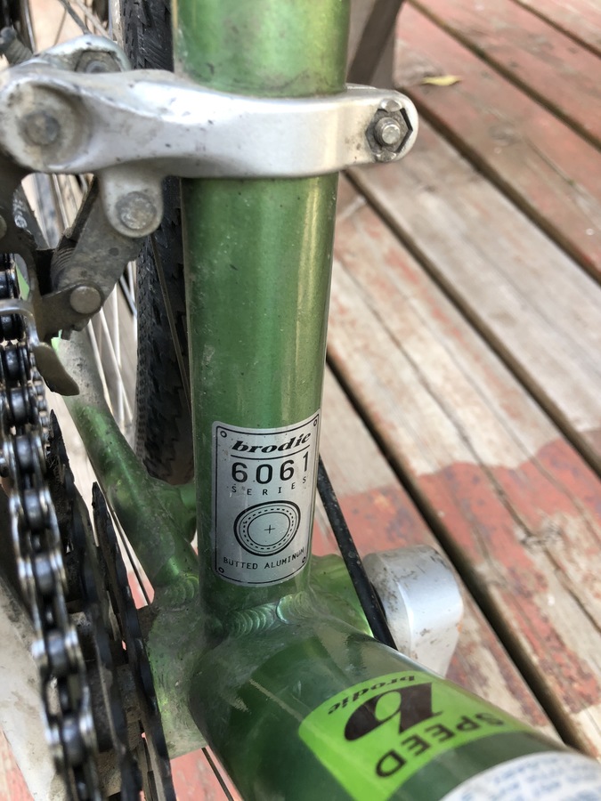 Brodie Revel, 6061 series, butted aluminium