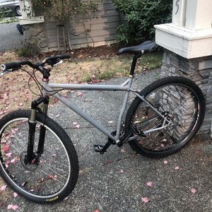 2010 Surly Karate Monkey Silver, gray or bare metal