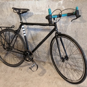 2020 bare knuckles frame - no markings single speed Black