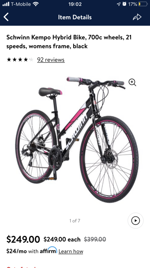 craigslist hybrid bike