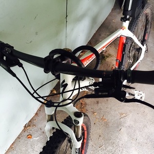 Specialized Rockhopper A1 FSRxc White, Black, and Red