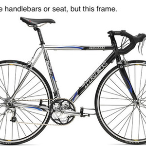 2006 Trek 1000 Silver, gray or bare metal, Black, and Blue
