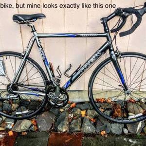 2006 Trek 1000 Silver, gray or bare metal, Black, and Blue