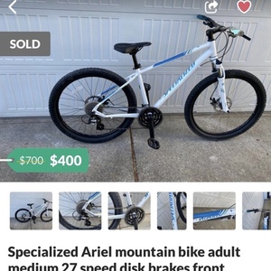 2009 Specialized Ariel White and Teal