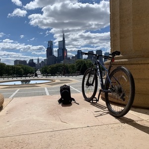2021 Trek Blue and Silver, gray or bare metal