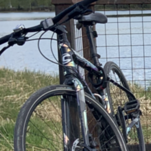 Cannondale Quick Women's 5 Black and Stickers tape or other cover-up