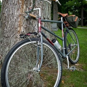 2011 Rivendell Bicycle Works Hunqapillar Silver, gray or bare metal and Red