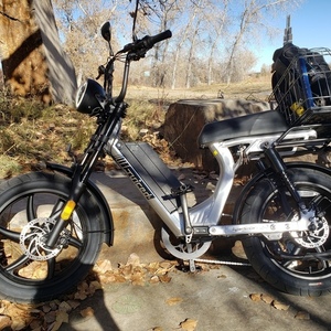 2020 Juiced Riders Hyper scorpion e-moped Silver, gray or bare metal