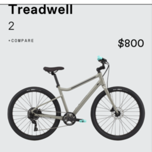 2021 Cannondale Treadwell 2 Silver, gray or bare metal
