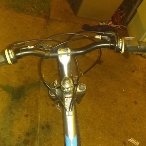 Schwinn 26 sidewinder Silver, gray or bare metal and Blue
