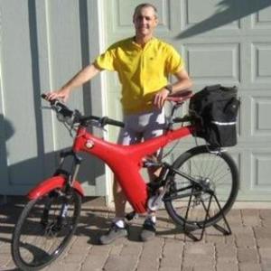 2013 Optibike Red r8 Gold cranks Red