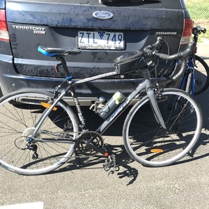 2020 Malvern Star 6061SL, hydro formed alloy with taper... Silver, gray or bare metal and Black