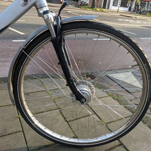 Batavus Weekend Silver, gray or bare metal