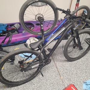 2021 Commencal Bikes Absolut Black and Silver, gray or bare metal