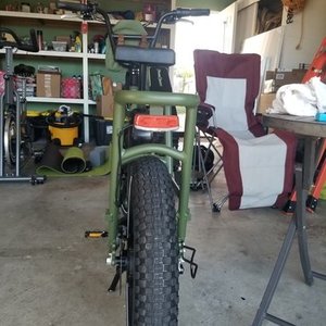 2020 Rad Power Bikes RadRunner Green and Orange