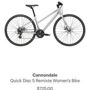 2020 Cannondale Quick CX3 Silver, gray or bare metal