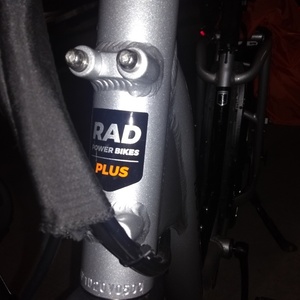 2021 Rad Power Bikes Step Through Silver, gray or bare metal