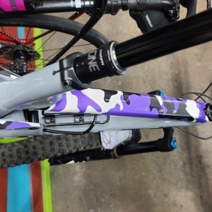 2019 Trek Fuel 8 Silver, gray or bare metal and Purple