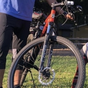 Ironhorse Bicycles full-suspension Orange and Black
