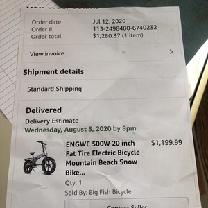 2020 Engwe personal mobility device (electric scooter, skateboard, unicycle, etc) Silver, gray or...