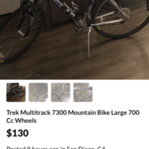 2010 Trek 7300 Blue
