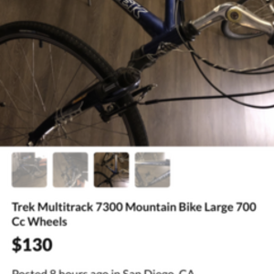 2010 Trek 7300 Blue