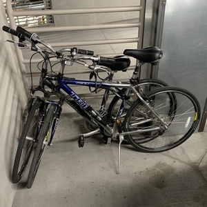 2009 Trek 7200 Silver, gray or bare metal and Black