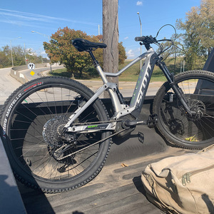 2020 SCOTT Strike E-Ride 930 Silver, gray or bare metal and Green