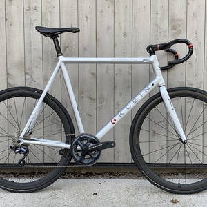 1999 Klein Bikes Quantum Pro White and Silver, gray or bare metal