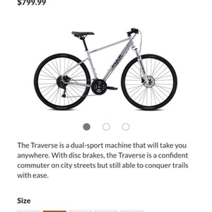 2021 Fuji Traverse Silver, gray or bare metal