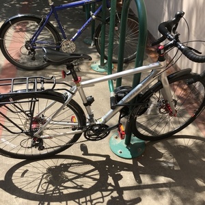 Trek CrossRip Comp Silver, gray or bare metal and Red