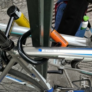 2011 Trek 2.1 Silver, gray or bare metal and Blue
