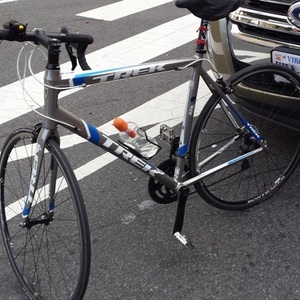 2011 Trek 2.1 Silver, gray or bare metal and Blue