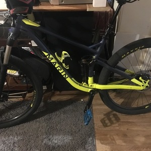 2019 Marin Bikes Rift zone 2 Silver, gray or bare metal and Yellow or Gold