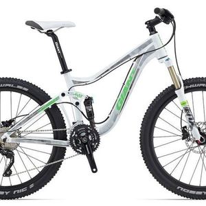 2013 Giant Trance X2 W White, Silver, gray or bare metal, and Green