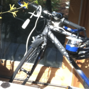 2006 Cannondale H400 Silver, gray or bare metal and Blue