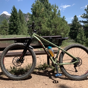 2017 Ghost Roket 5 Green, Red, and Blue