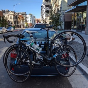 2018 Trek Domane AL 3 WSD 47 Silver, gray or bare metal, Blue, and White