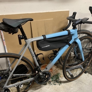 2018 Allied Cycle Works Alfa Allroad Silver, gray or bare metal and Blue