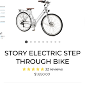 2020 Storybikes Story Electric step through bike White