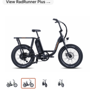 2019 Rad Power Bikes RadRunner cargo tricycle (front storage) Black