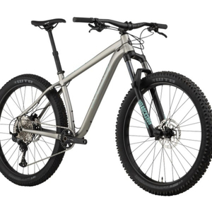2020 Salsa Timberjack SLX Silver, gray or bare metal and Teal