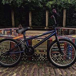 Haro BMX Purple, Blue, and Black
