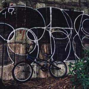 Haro BMX Purple, Blue, and Black
