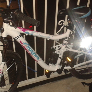 2015 Mongoose 26" w. ledge 2.1 White, Pink, and Blue