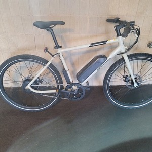 2021 Rad Power Bikes RadMission High Step Silver, gray or bare metal