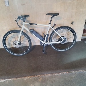 2021 Rad Power Bikes RadMission High Step Silver, gray or bare metal