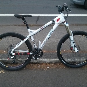 2006 Mountain Cycles Rumble White and Stickers tape or other cover-up