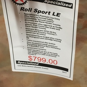2017 Specialized Roll Sport LE Orange