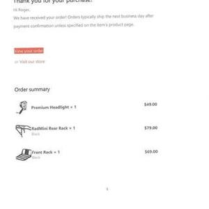 2021 Rad Power Bikes Radmini Black